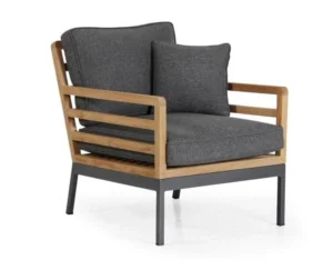 Fotel aluminium teak ZALONGO