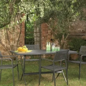 Włoski stół metalowy Hermes 140