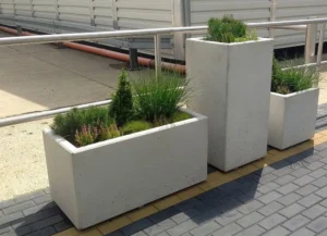 Nowoczesna donica betonowa 100x40x80 cm (h)