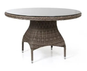 Stół okrągły technorattan 120 cm Lemans