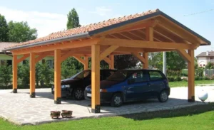 Wiata drewniana samochodowa ARGO (2 rozmiary)