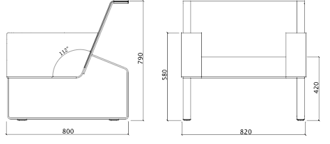 Wymiary stylowego fotela Moja