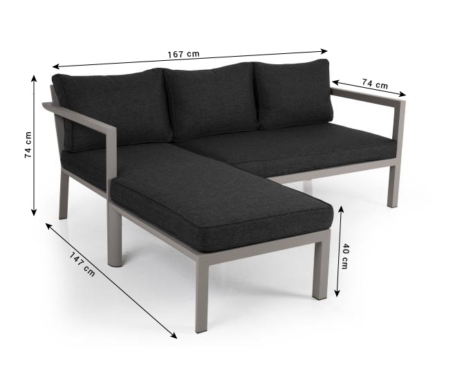 Dwustronny narożnik aluminiowy Delia